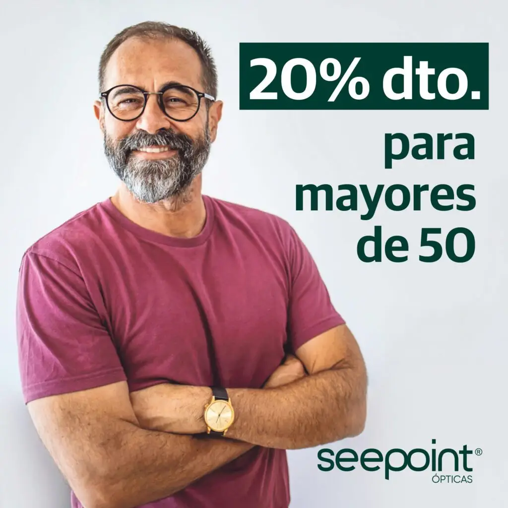 Ofertas, 20% descuento mayores de 50, óptica en Jávea
